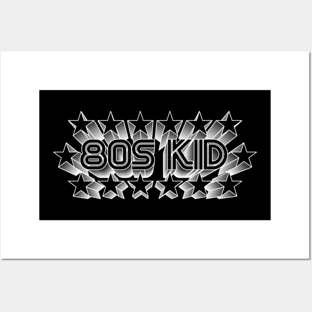 80s Kid Wall Art by Muzehack